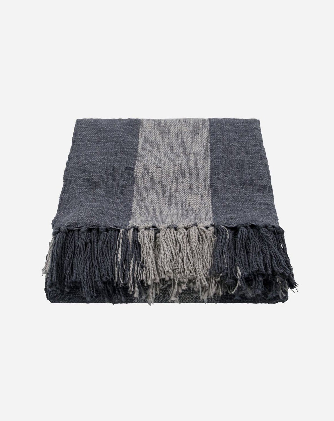 Throw, Block Grey Stripe