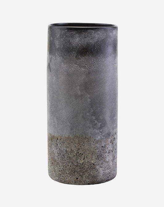 Rustic Glass Vase, Dark