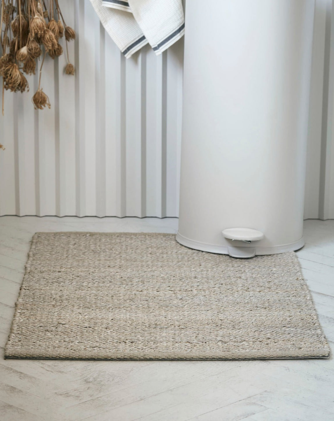 Jute Rug, Light grey