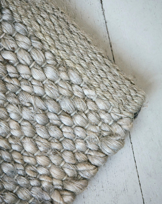 Jute Rug, Light grey