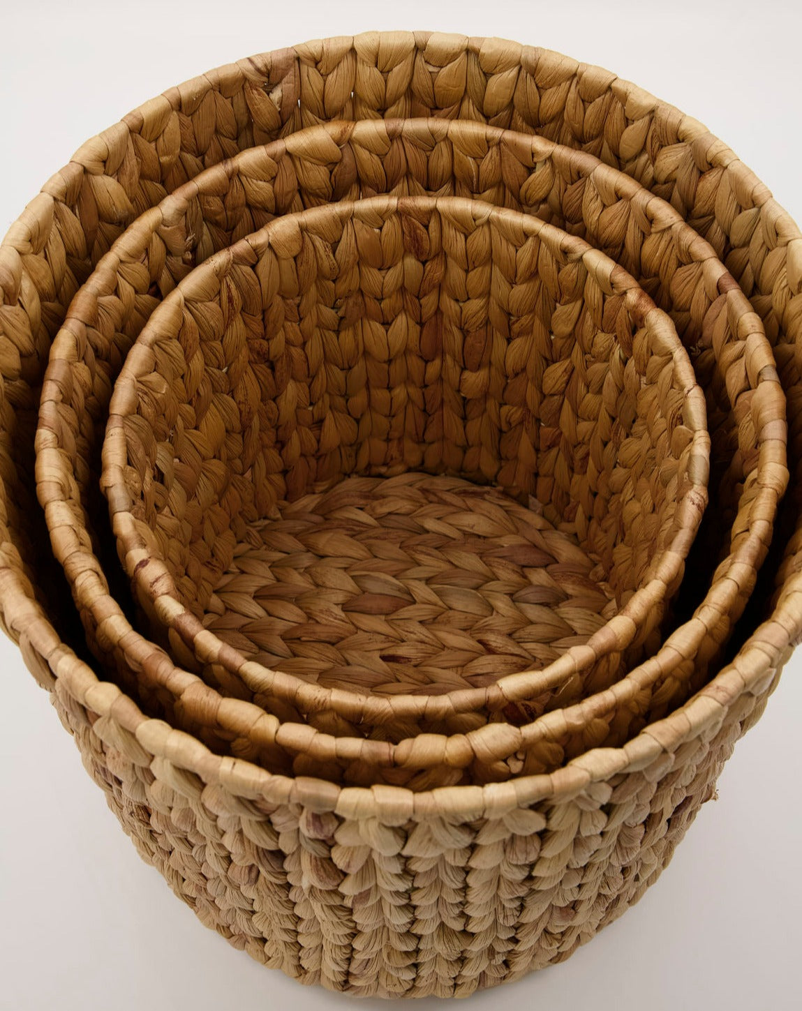 Water Hyacinth Baskets - Set of 3