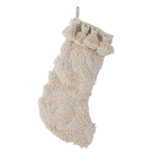 Tassel Stocking, Soft White