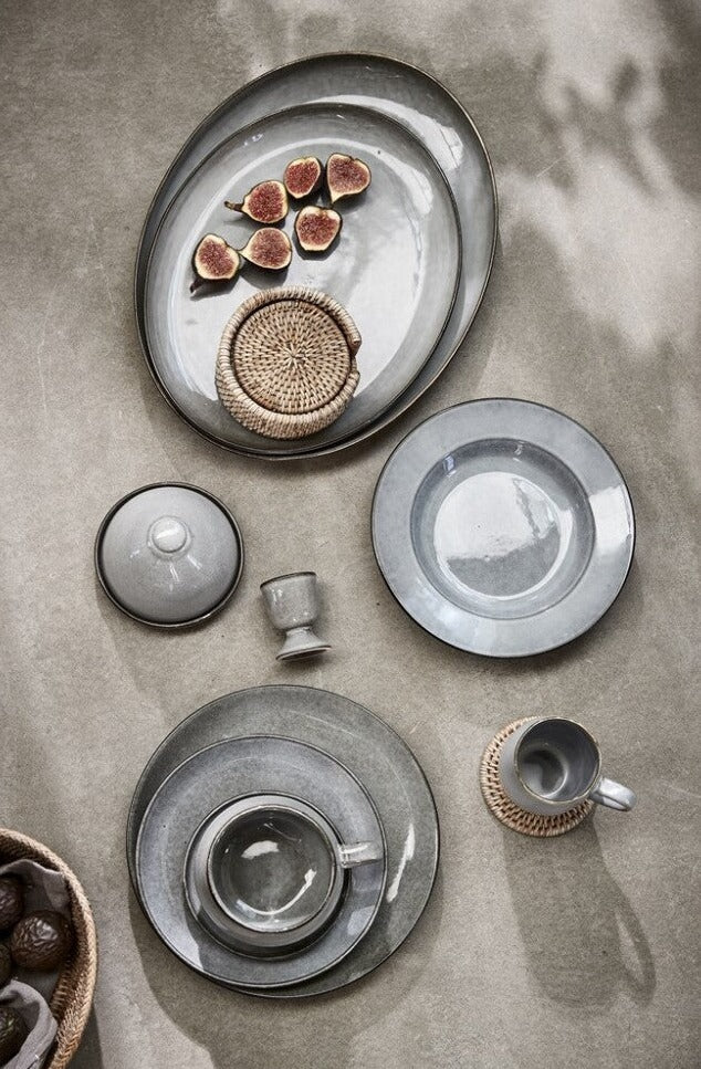 Amera Lunch Plate, Grey