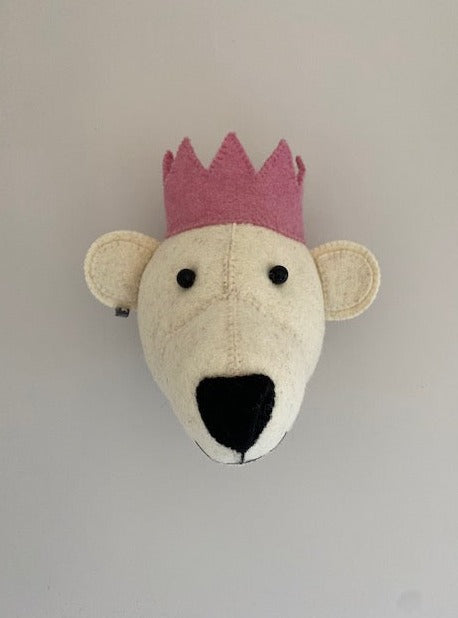 Bear With Pink Crown Head Mini