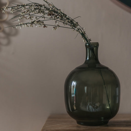 Vase, Green Glass