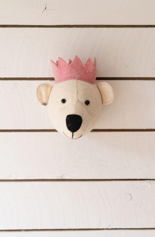 Bear With Pink Crown Head Mini