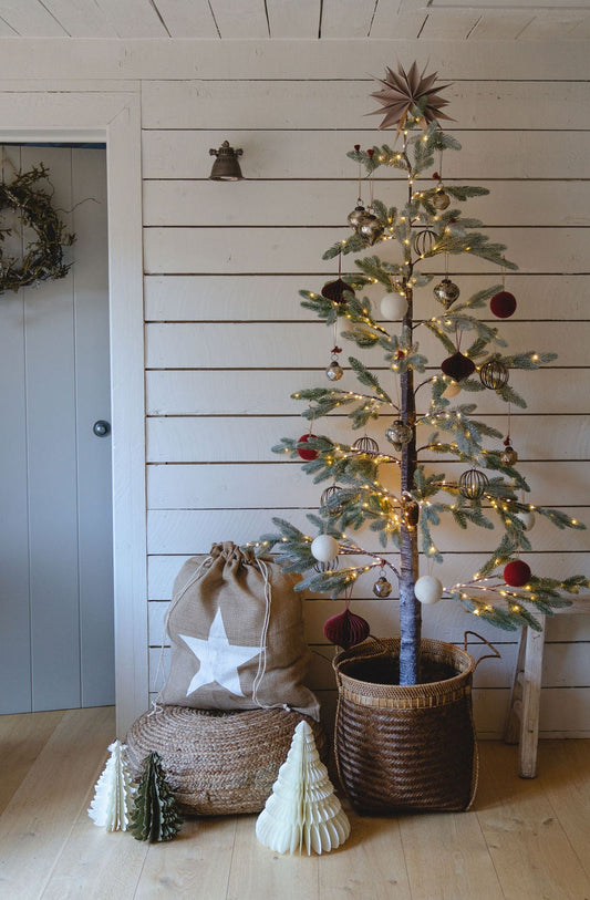 Christmas Sack with Star, Jute