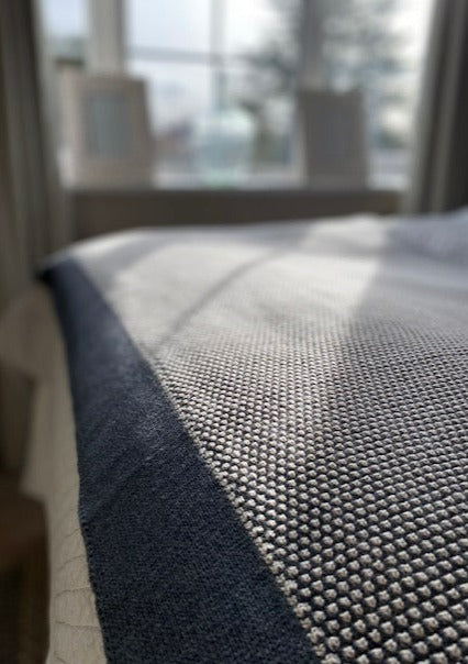 Grey Textured Throw