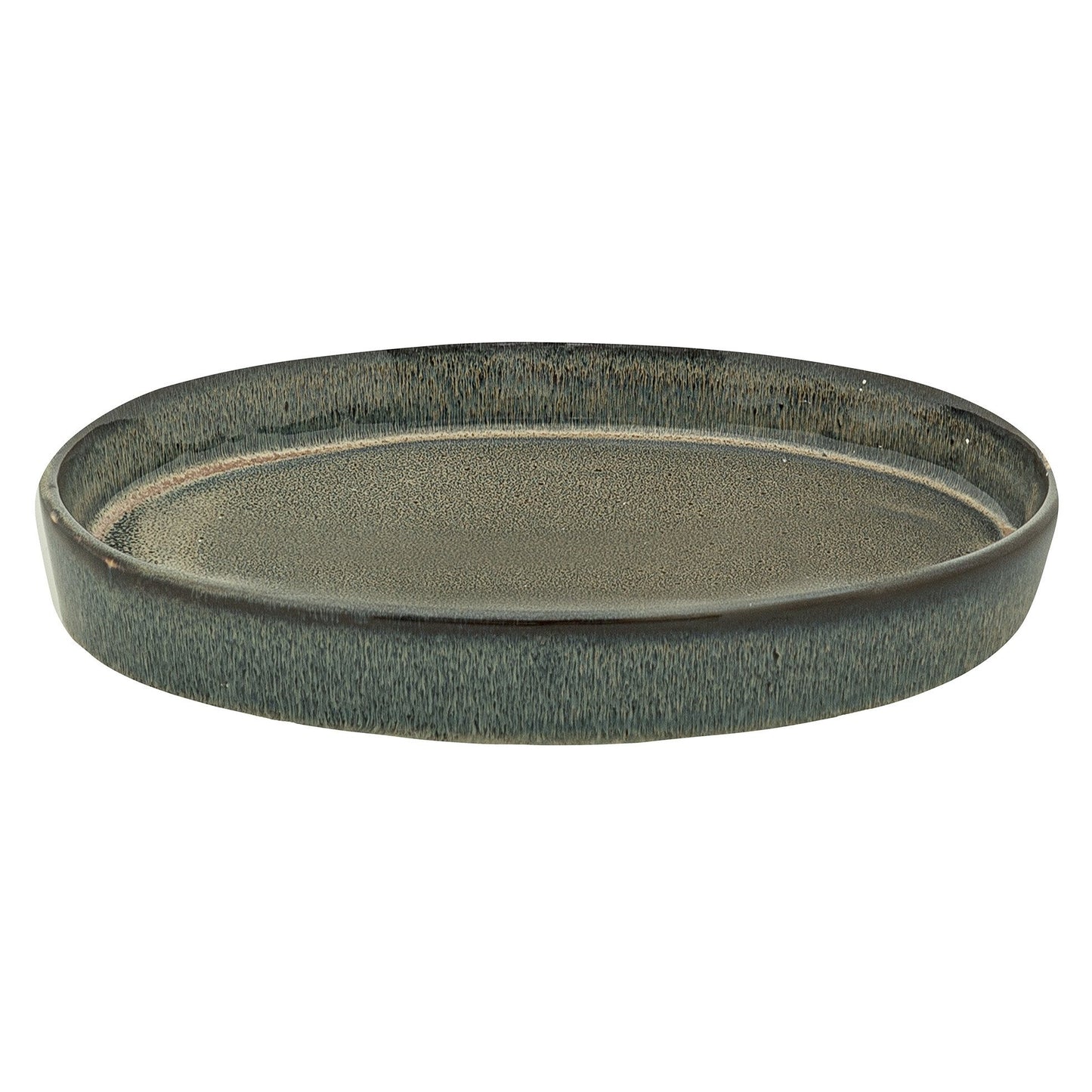 Green Stoneware Tray