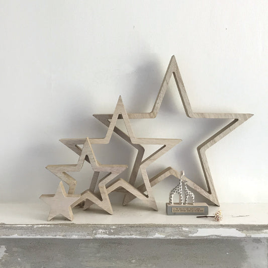 Natural Hanging Star Set