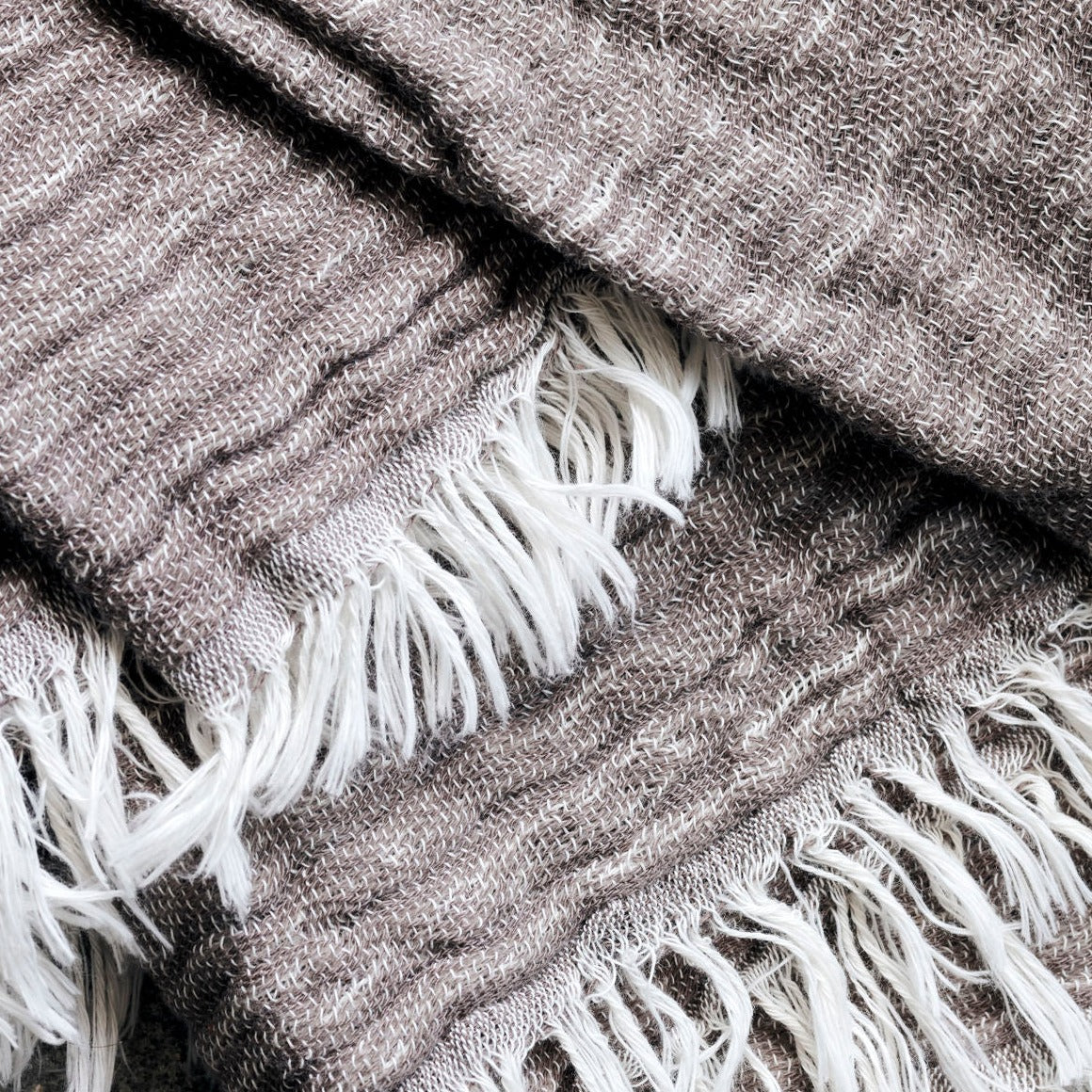 Pale Brown Throw