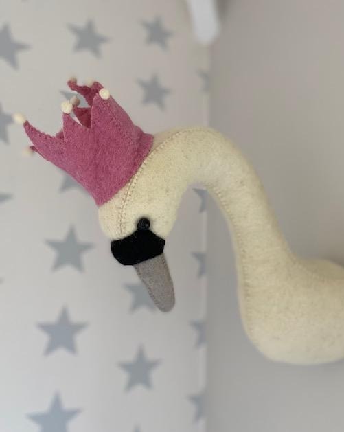 Swan With Crown Head Mini