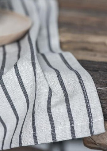 Cotton Tea Towel Natural And Black