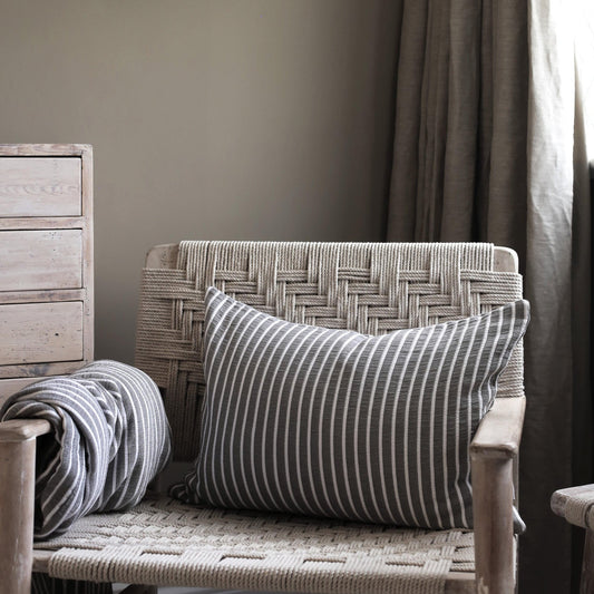 Stripe Cushion Grey