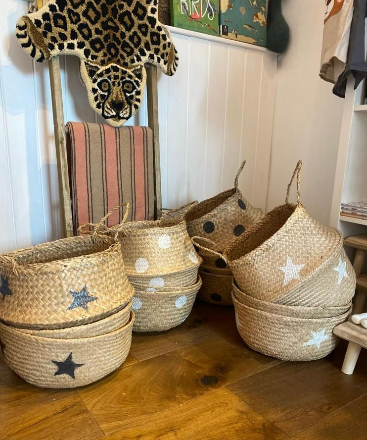 Seagrass White Star Basket