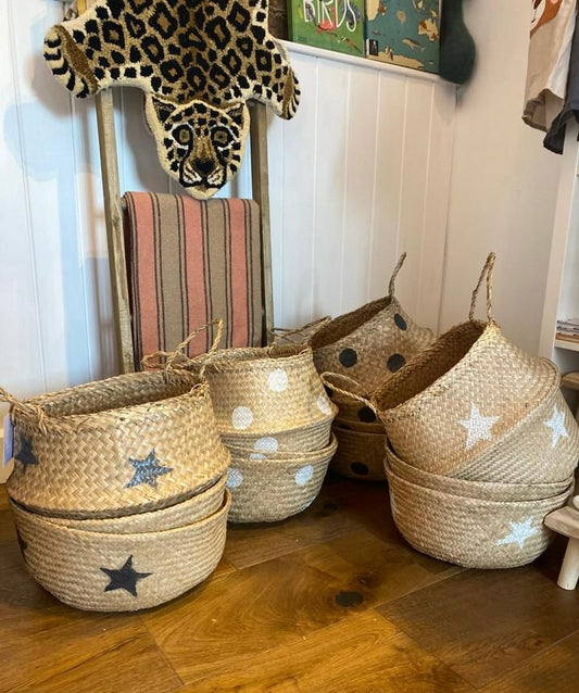 Seagrass Grey Star Basket