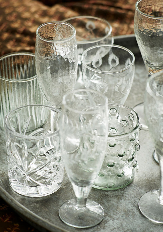 Hammered Champagne Glass