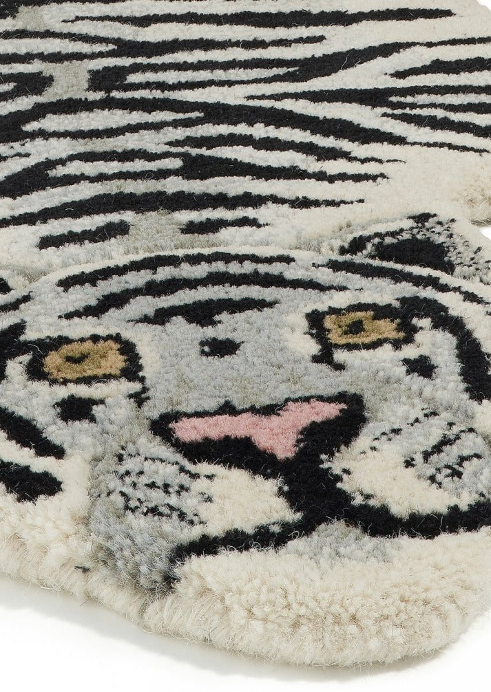 Snowy Tiger Rug Small