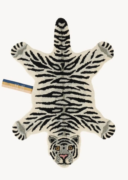 Snowy Tiger Rug Small